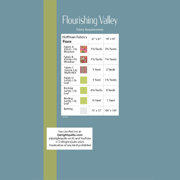 Flourishing Valley Quilt Pattern PRINTED Releasing September 2025!