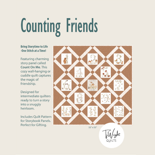 Counting Friends Printed Quilt Pattern