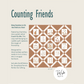 Counting Friends Printed Quilt Pattern