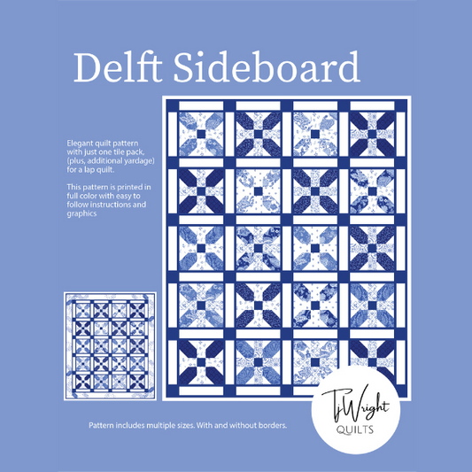 Delft Sideboard PDF Downloadable Quilt pattern