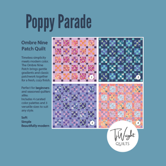 Poppy Parade Printed Quilt Pattern